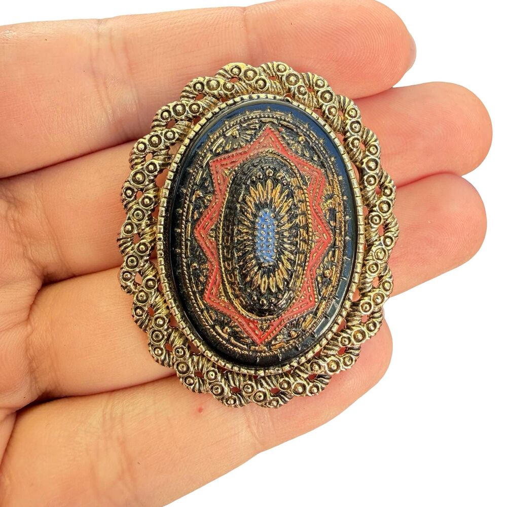 Sarah Coventry Signed Vintage VIENNA brooch/pendant